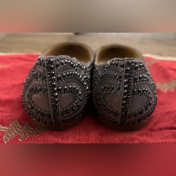 Badgley Mischka Gigi crystal-embellished pointed-toe flats - Size 8.5 - Picture 7 of 10